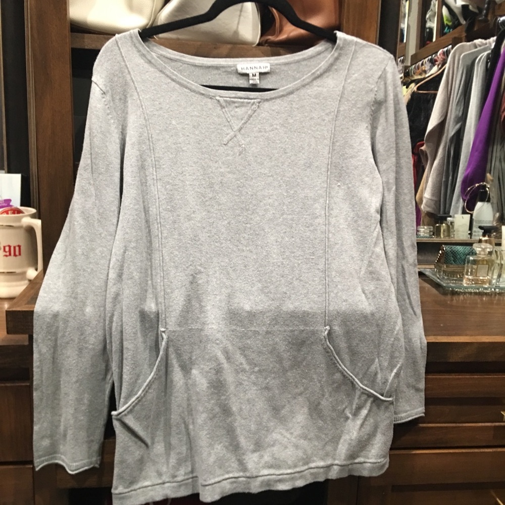 Gray lightweight sweater